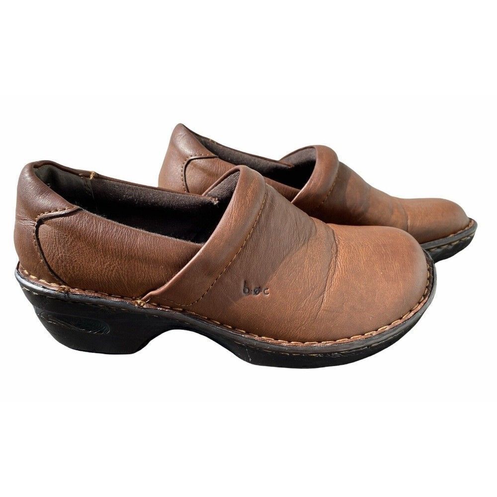 B.O.C. Born of Concept Peggy Brown Mule Casual Slip-On Clog Women's sizes 8